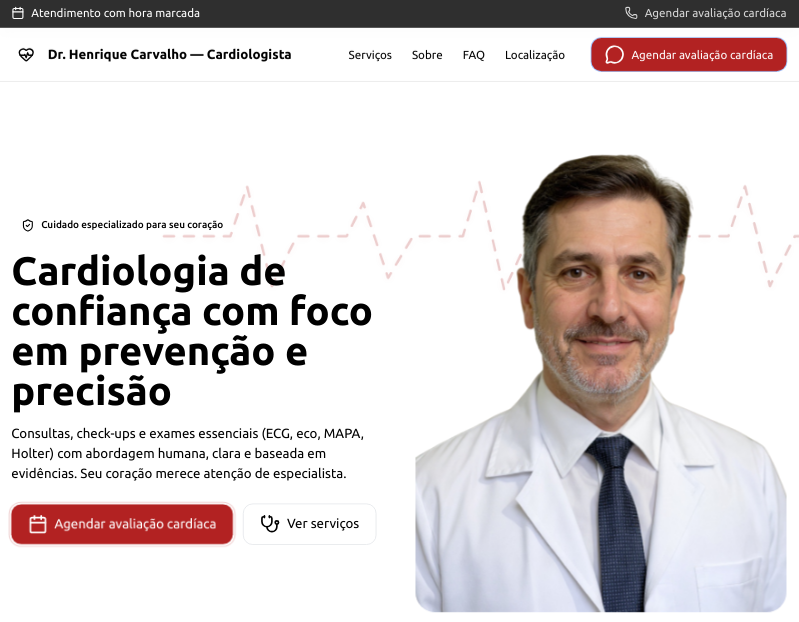 Layout — Clínicas e Saúde