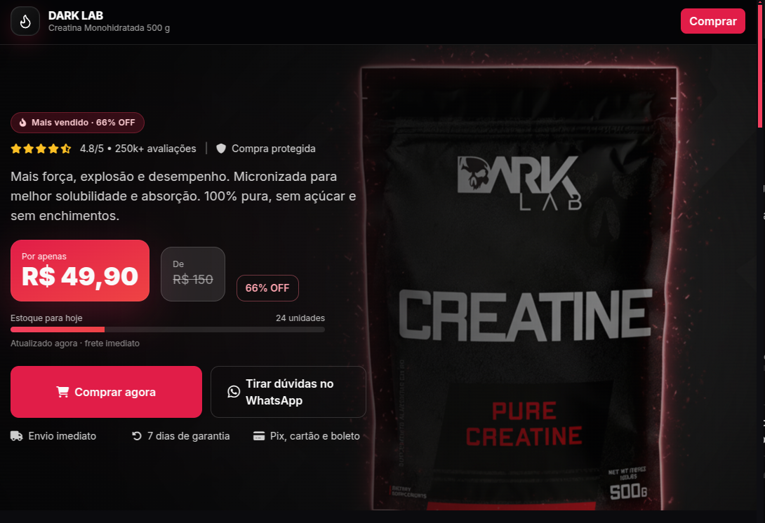 Layout — Suplemento Alimentar