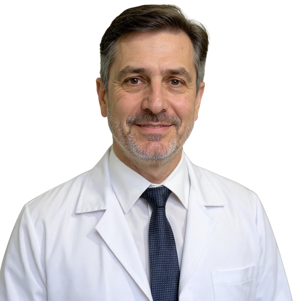 Retrato do cardiologista com braços cruzados