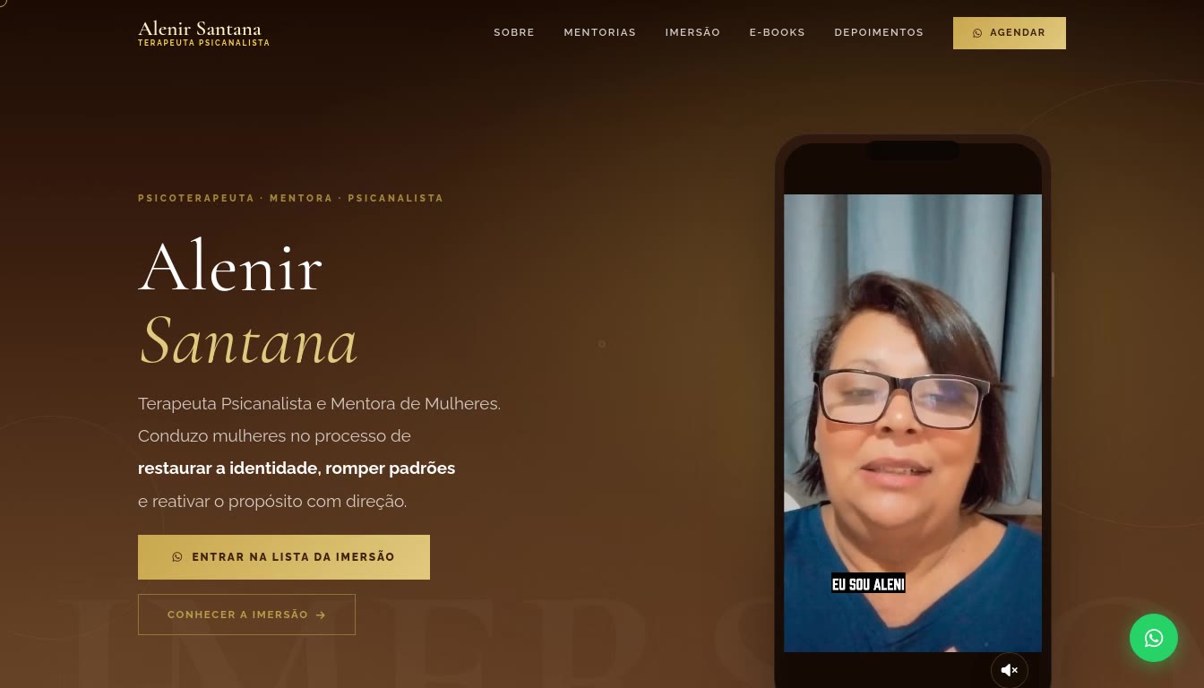 Site de Alenir Santana