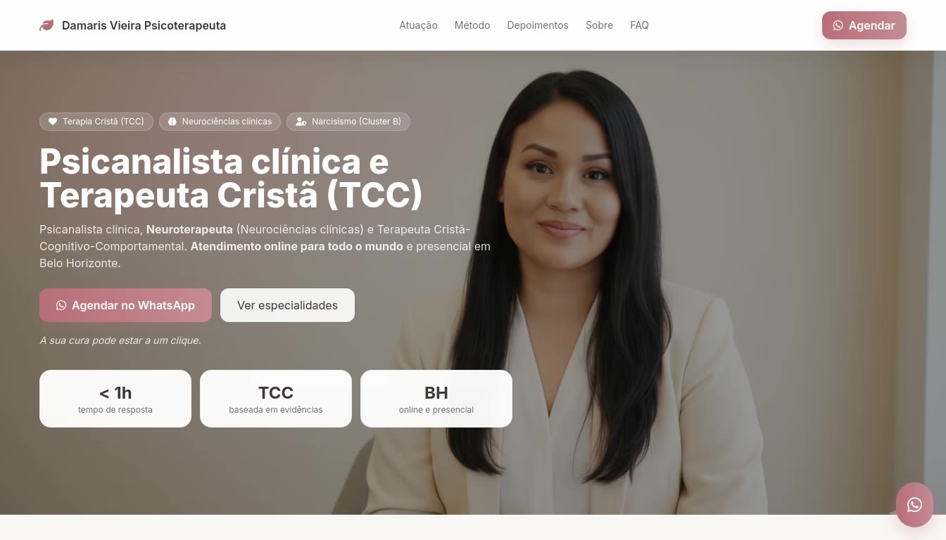 Site de Damaris Vieira