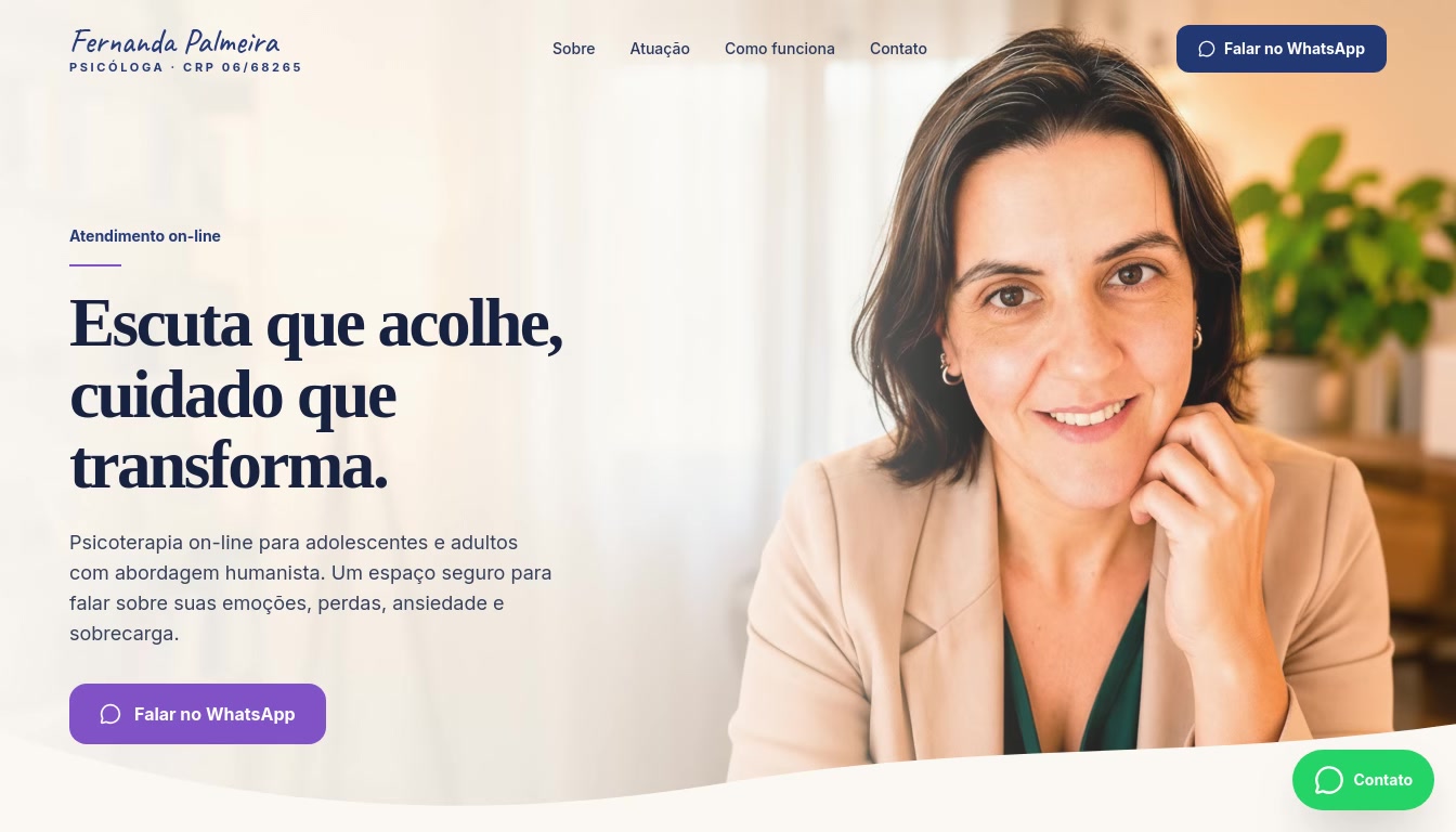 Site de Fernanda Palmeira