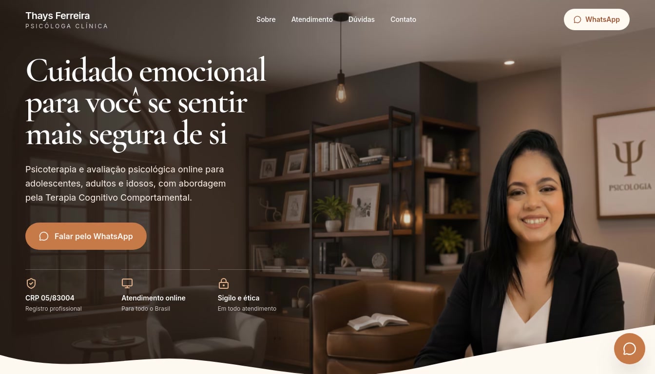 Site de Thays Ferreira